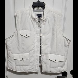 Sonoma 2X womens white winter vest